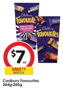 Coles Cadbury Favourites offer