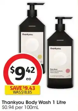 Coles Thankyou Body Wash offer
