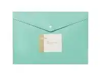 Officeworks Otto 2Tone Document Wallet Teal offer