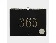 GO Stationery A4 Weekly Undated Wall/Desk Planner Black