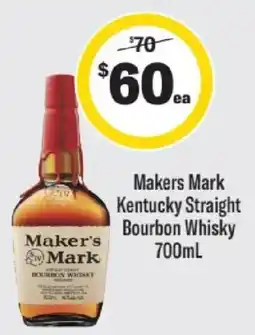 Liquorland Maker's Mark Kentucky Straight Bourbon Whisky offer
