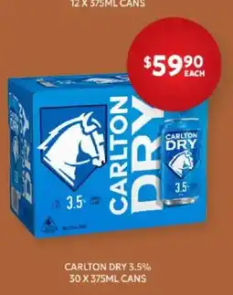 Harry Brown Carlton Dry 3.5% offer