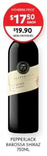 Harry Brown Pepperjack Barossa Shiraz offer
