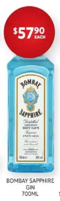 Harry Brown Bombay Sapphire Gin offer