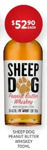 Harry Brown Sheep Dog Peanut Butter Whiskey offer