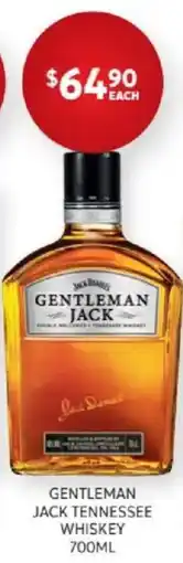 Harry Brown Gentleman Jack Tennessee Whiskey offer
