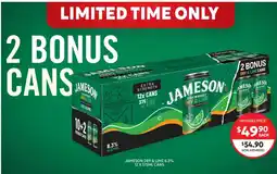 Harry Brown Jameson Dry & Lime offer