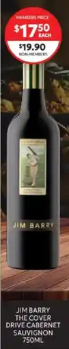 Harry Brown Jim barry the cover drive cabernet sauvignon offer