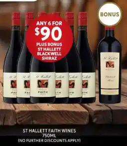 Harry Brown St hallett faith wines offer