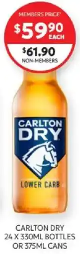 Harry Brown Carlton Dry Lower Carb offer