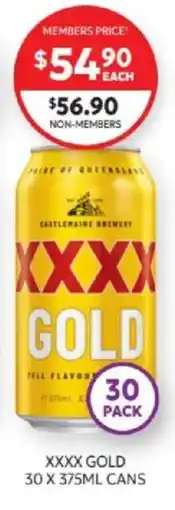 Harry Brown XXXX Gold offer