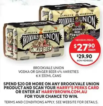 Brookvale Union Ginger Beer