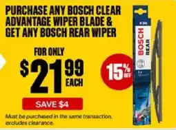SuperCheap Auto Bosch clear advantage wiper blade offer