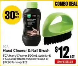 SuperCheap Auto SCA Hand Cleaner & Nail Brush offer