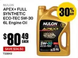 SuperCheap Auto Nulon Apex+ Full Synthetic Eco-Tec 5W-30 Engine Oil offer