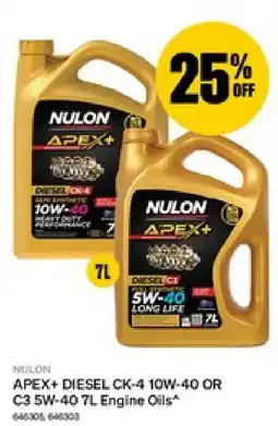 SuperCheap Auto Nulon Apex+ Diesel CK-4 10W-40 OR C3 5W-40 Engine Oils offer