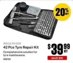 SuperCheap Auto Ridge Ryder 42 Pce Tyre Repair Kit offer