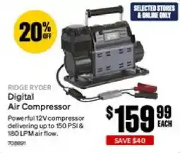 SuperCheap Auto Ridge Ryder Digital Air Compressor offer