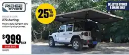 SuperCheap Auto Ridge Ryder 270 Awning offer