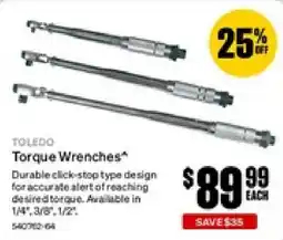 SuperCheap Auto Toledo Torque Wrenches offer