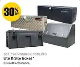 SuperCheap Auto SCA, THUNDERBOX, TOOLPRO Ute & Site Boxes offer
