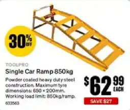 SuperCheap Auto Toolpro Single Car Ramp 850kg offer