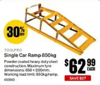 SuperCheap Auto Toolpro Single Car Ramp 850kg offer