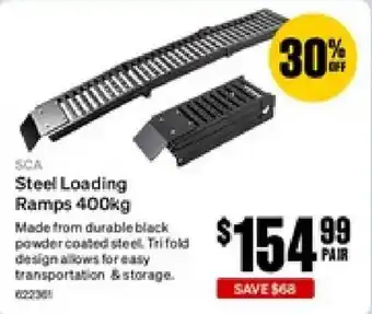 SuperCheap Auto SCA Steel Loading Ramps 400kg offer
