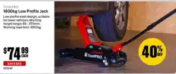 SuperCheap Auto ToolPRO 1600kg Low Profile Jack offer