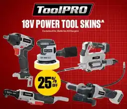 SuperCheap Auto ToolPRO 18V Power Tool Skins offer