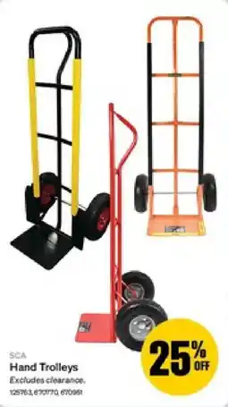 SuperCheap Auto SCA Hand Trolleys offer