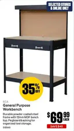 SuperCheap Auto SCA General Purpose Workbench offer