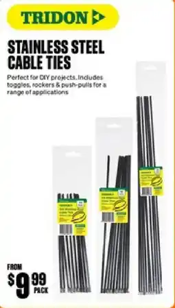 SuperCheap Auto Tridon stainless steel cable ties offer