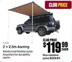 SuperCheap Auto Xtm 2 x 2.5m Awning offer