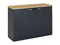Officeworks J.Burrows Toro 1200mm Credenza 2 Door Maple Grey offer