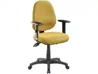 Officeworks Pago Matrix II Plus Heavy-Duty Ergonomic Chair Arms Mustard offer