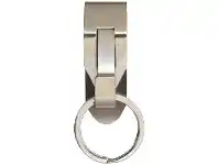 J.Burrows Metal Belt Style Key Holder Silver