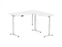 Officeworks Stilford S2 Electric Corner Workstation 1500mm White offer