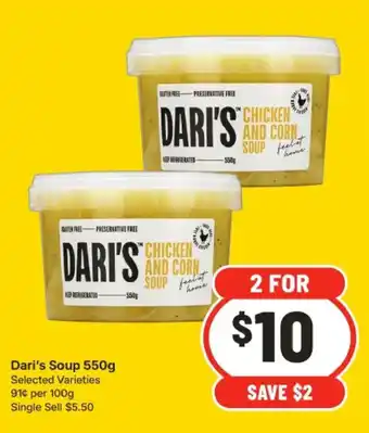 Dari's Chicken and Corn Soup