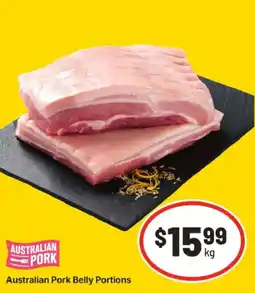 IGA Australian Pork Belly Portions offer