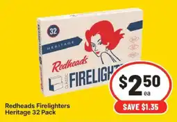 IGA Redheads Firelighters Heritage offer