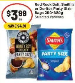 CORNETTS Red Rock Deli or Smith's or Doritos Party Size offer