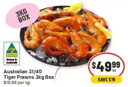 CORNETTS Australian Tiger Prawns offer