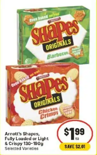 CORNETTS Arnott's Shapes offer