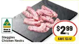 CORNETTS Steggles Chicken Necks offer