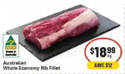 CORNETTS Australian Whole Economy Rib Fillet offer