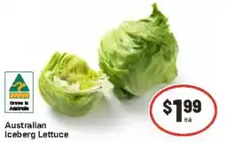 CORNETTS Australian Iceberg Lettuce offer