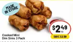 CORNETTS Cooked Mini Dim Sims 3 Pack offer