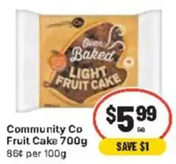 CORNETTS Community Co Light Fruit Cake offer