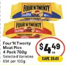 CORNETTS Four 'N Twenty Meat Pies offer
